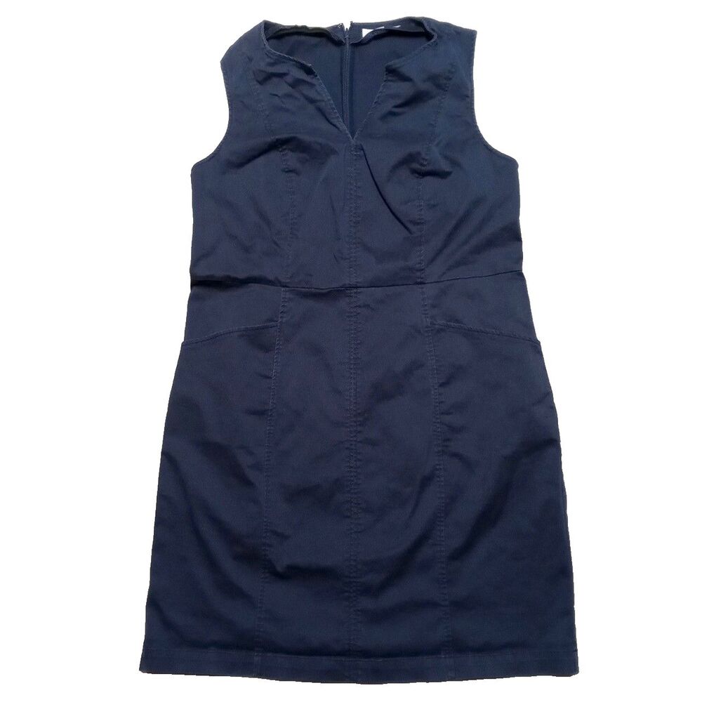 Boden Helena Chino Sheath Dress Women's 14 Knee Length Office Career Minimalist